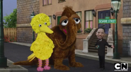 Big Bird and Snuffy in the MAD sketch, Men in Black to the Future