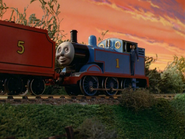 Thomas helping James back to Tidmouth Sheds in Thomas and the Breakdown Train'