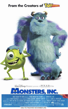 Monsters Inc (2001) Poster