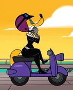 Claudette Dupri In her Scooter