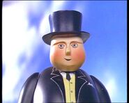 Sir Topham Hatt, as seen in the Season 1 episode, Thomas and the Breakdown Train