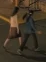 Two walking girls
