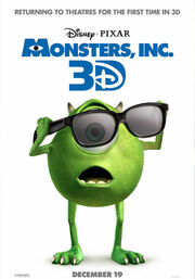 Monsters Inc 3D Poster