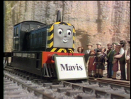 Mavis and her name-plate