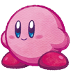 Kirby Mass Attack artwork of Kirby smiling