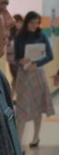 Plaid skirt girl