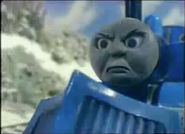 Thomas gets very angry and hates his snowplow in Thomas, Terence and the Snow