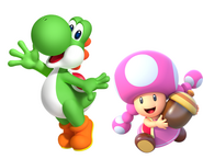 Yoshi and Toadette 2