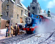 Thomas in Thomas and Percy's Christmas Adventure