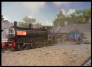 Donald and Douglas attempting to rescue Thomas in Thomas Comes to Breakfast