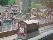 Toby's model on display at Drayton Manor