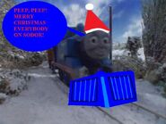 "Peep, peep! Merry Christmas, everybody, on Sodor!"