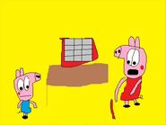 Peppa Pig And George Pig Is Eating A Red Thing And Full And Calls Homer Simpson 9127