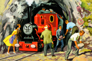 An illustration of Duncan in The Railway Series