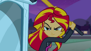 Sunset Shimmer and her weapon