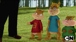 Theodore, Alvin, and Simon in the MAD sketch, Al Pacino and the Chipmunks