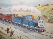 An original illustration of Edward from the Railway Series book: "The Three Railway Engines"