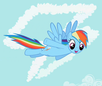 Rainbow Dash My Little Pony Scratchpad Fandom - he is my lucky star roblox ride a rainbow to winners with