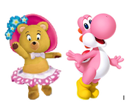 Tessie and Pink yoshi