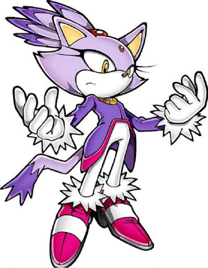 Blaze, as depicted in Sonic Rush.