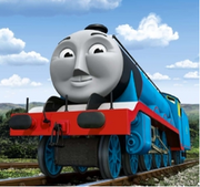 Gordon (voiced by Ringo Starr, ever since his voice acting work and narrations in the original classic Thomas and Friends television series)