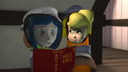 Coraline read a book