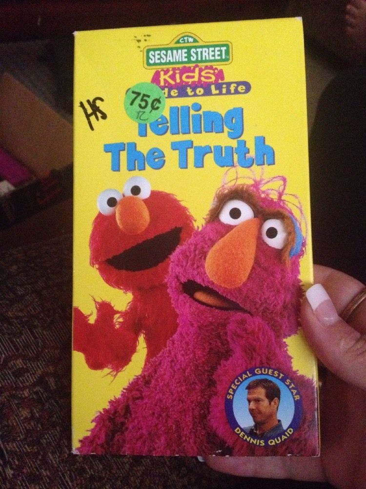 Sesame street telling the truth vhs