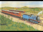 An illustration of Edward from the Railway Series books