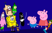 Spongebob, Patrick, Uncle Grandpa, Pizza Steve, Mr. Gus, Peppa, George, Wander And Sylvia Is Going From Outer Space!