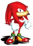 Promotional artwork of Knuckles for Sonic the Hedgehog 3.