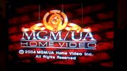 MGM UA Home Video Copyright Screen (2004 Version)