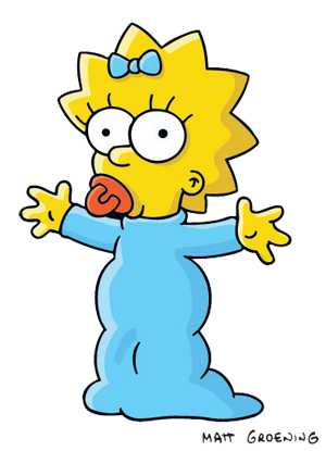 Maggie Simpson Baby on Board Sticker