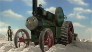 Trevor is surprised and jumps when he hears Percy's loud whistle in Percy's New Whistle