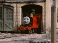 James is sad and alone in the shed