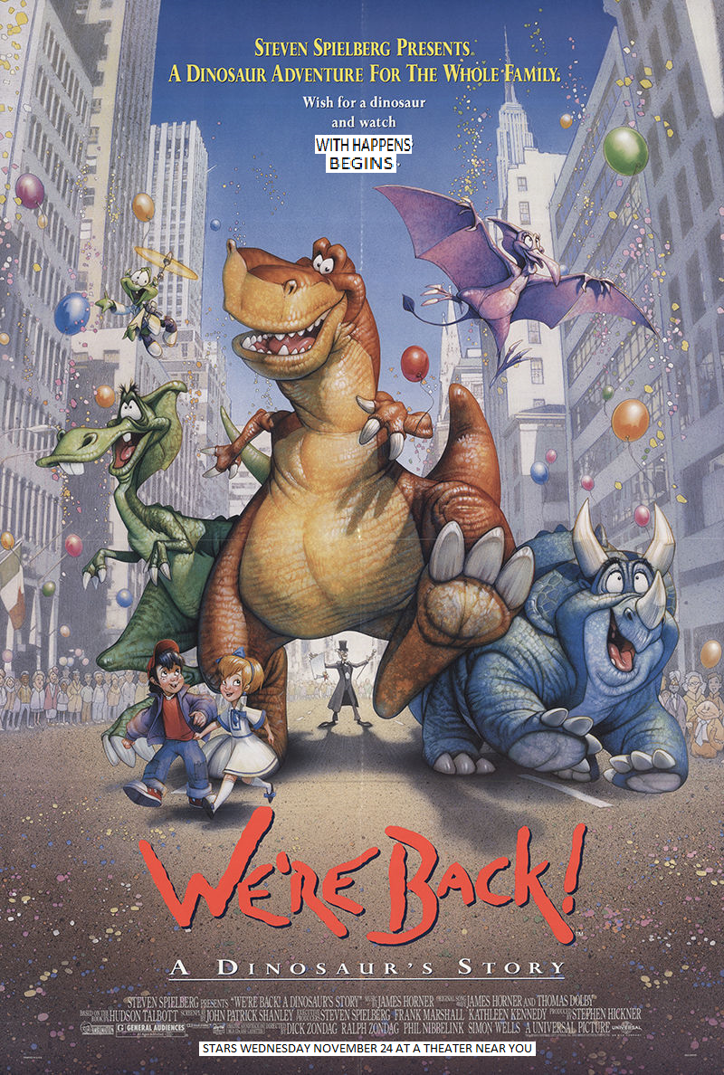 Opening to We're Back!: A Dinosaur's Story AMC Theaters