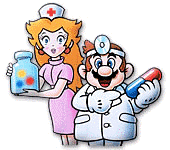 Nurse Peach and Dr. Mario