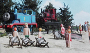 Thomas and Skarloey at the beach in Thomas and Skarloey's big day out