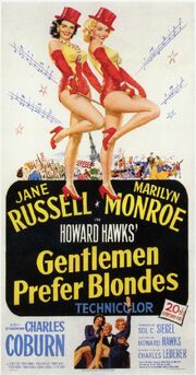 1953 - Gentlemen Prefer Blondes Movie Poster