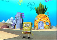 SpongeBob as he appears in Battle for Bikini Bottom