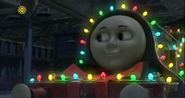 Emily with Christmas Lights in Emily's Winter Party Special