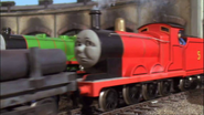 James cameoing in Jack and the Sodor Construction Company mini-series