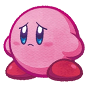 Sad Kirby from Kirby Mass Attack