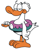 Wade Duck, a cowardly and crazy duck.