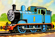 An illustration of Thomas from the Railway Series books