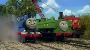 Duck is angry with Thomas and scolds him in Saved You!