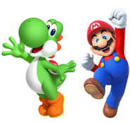 Yoshi and Mario