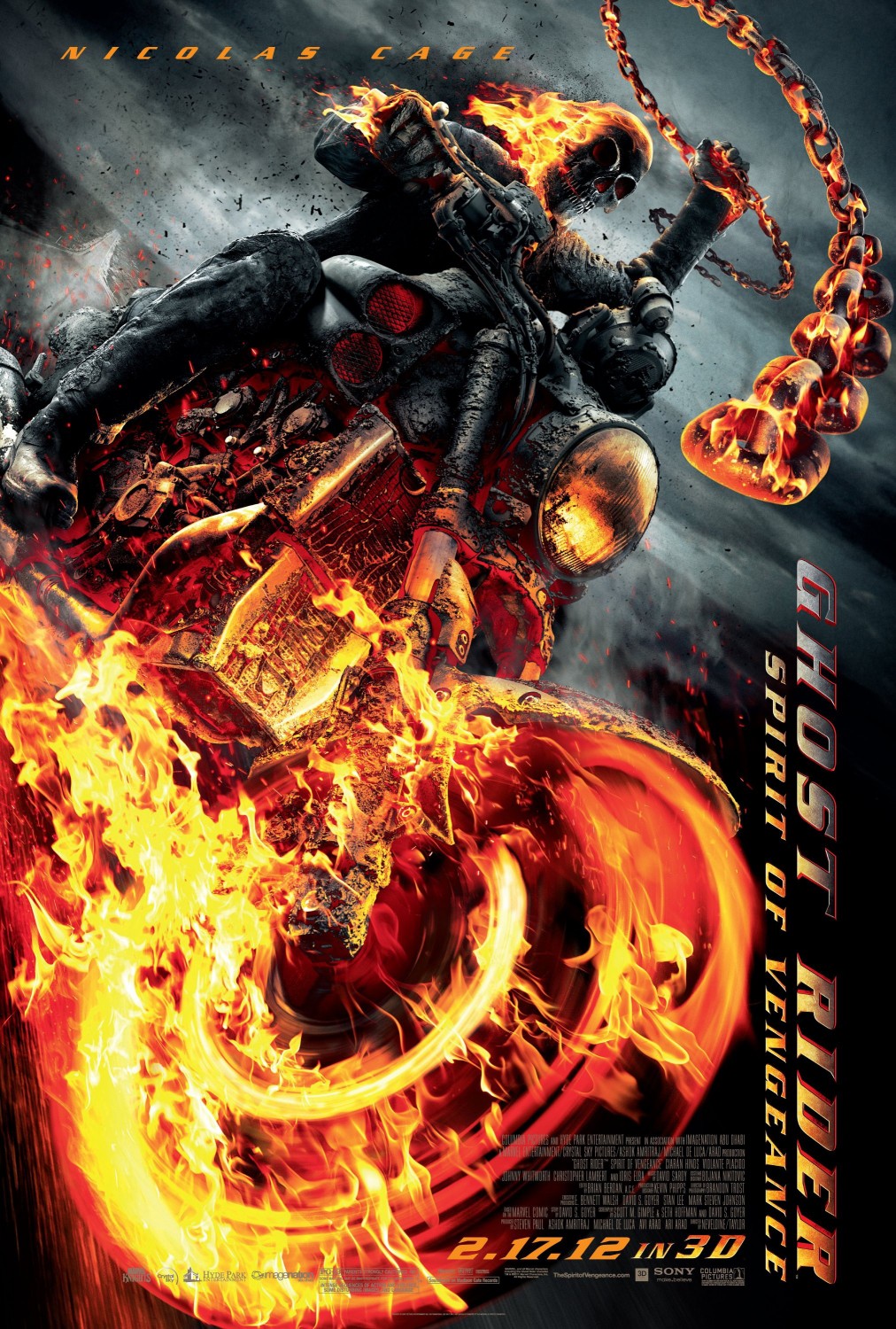 Opening to Ghost Rider: Spirit of Vengeance 2012 Theater (Regal), Scratchpad