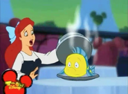 Ariel and Flounder in the House of Mouse episode, The Stolen Cartoons