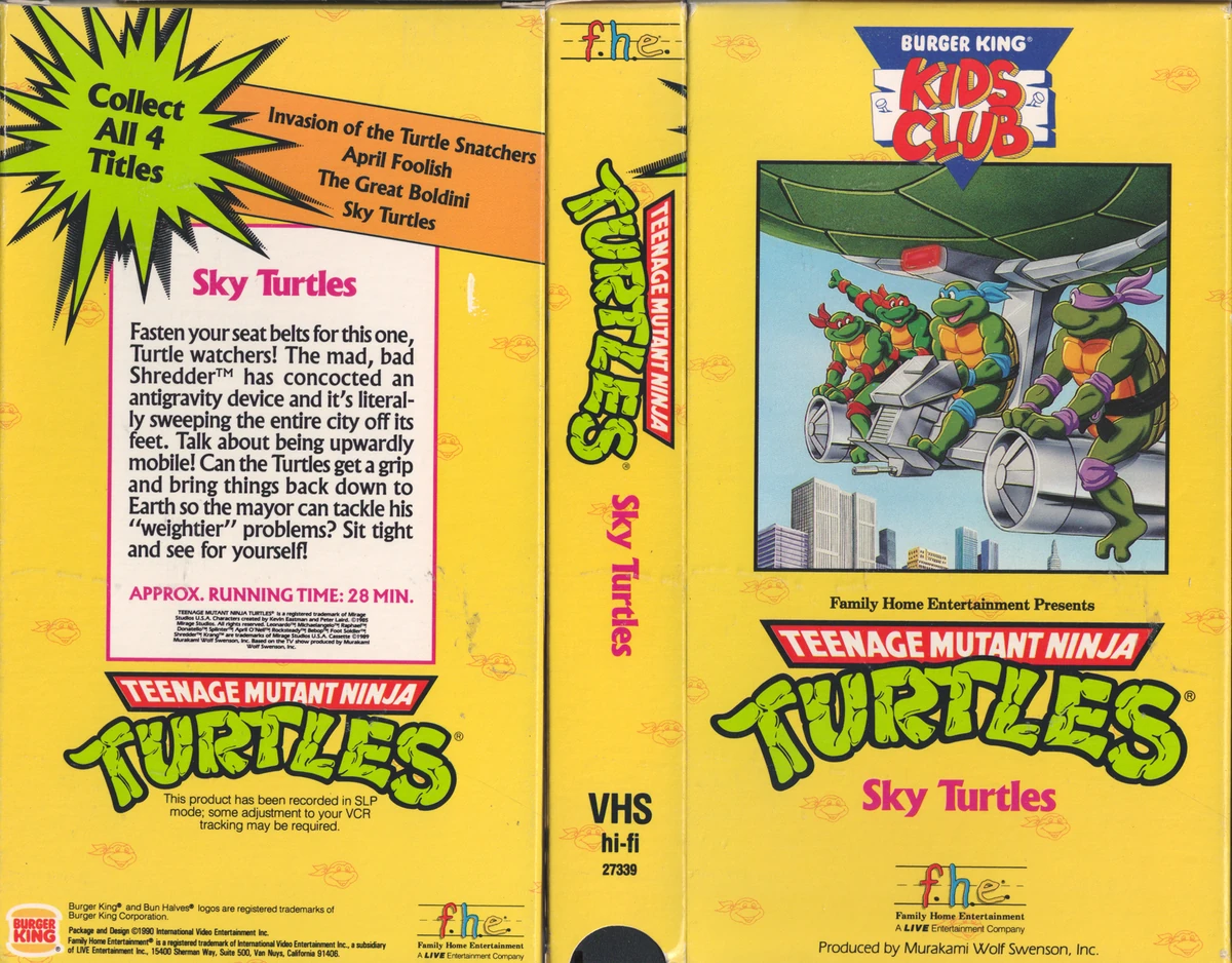 Opening To Teenage Mutant Ninja Turtles: Sky Turtles 1990