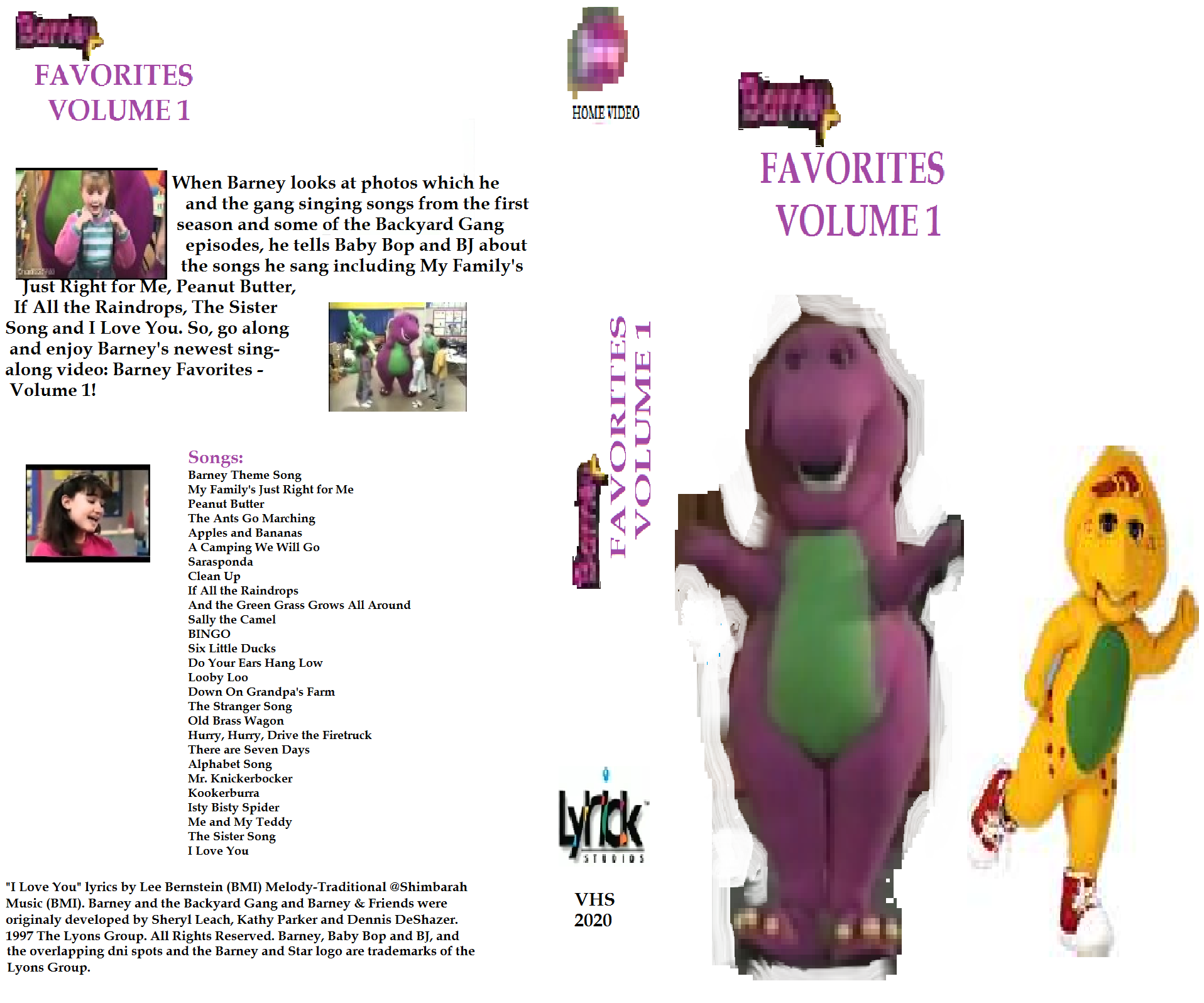 barney and friends videos i love you